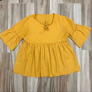 Mustard blouse